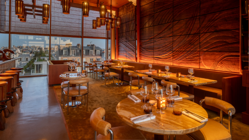 Salle du Restaurant Les Ailes